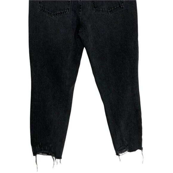 Free People Blossom Rigid Skinny Jeans Black Women’s Size 27 High Rise Raw Hem - Picture 7 of 13
